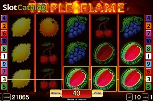 Скрин2. Triple Flame HD слот