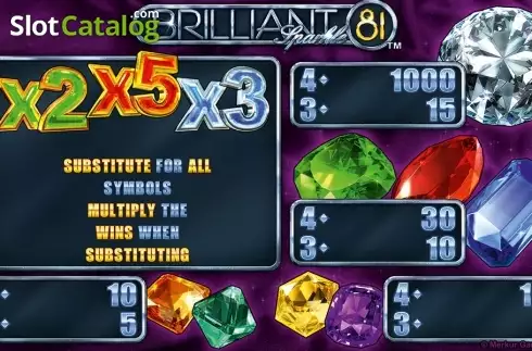 Скрин3. Brilliant Sparkle 81 HD слот