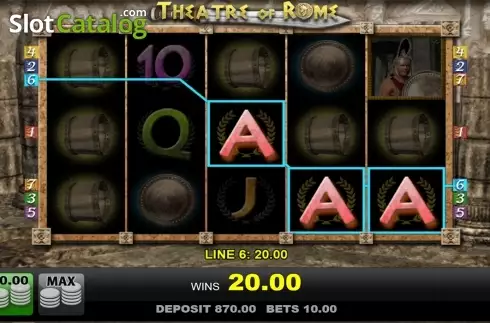 Скрин4. Theatre of Rome слот