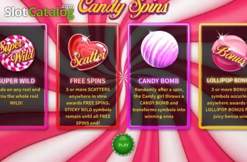 Скрин2. Candy Spins слот