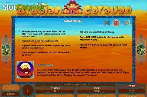 Скрин2. Arabian Caravan слот