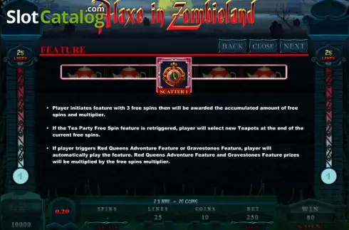Скрин5. Alaxe in Zombieland слот