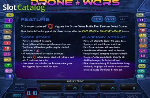 Скрин4. Drone Wars слот