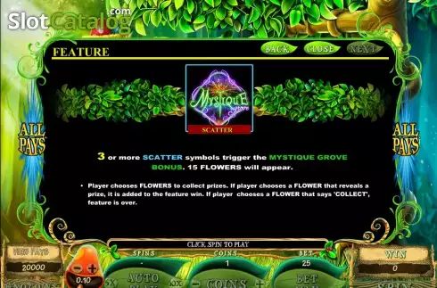 Скрин4. Mystique Grove слот