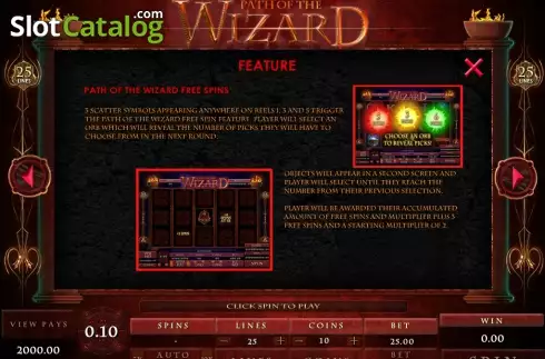 Скрин5. Path of the Wizard слот