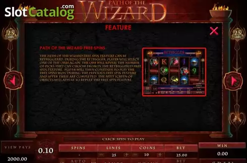 Скрин6. Path of the Wizard слот