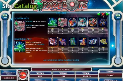 Скрин3. Space Botz слот