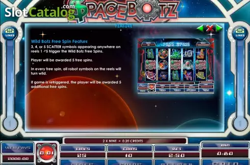 Скрин4. Space Botz слот
