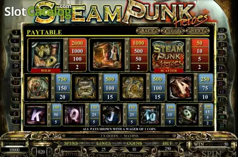 Скрин3. Steam Punk Heroes слот