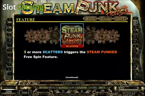 Скрин4. Steam Punk Heroes слот