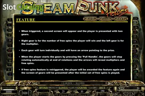 Скрин5. Steam Punk Heroes слот