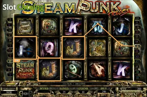 Скрин8. Steam Punk Heroes слот