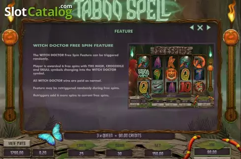 Скрин5. Taboo Spell слот