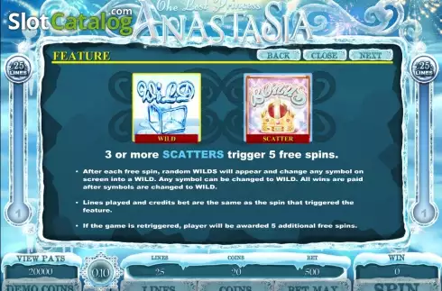 Скрин4. The Lost Princess Anastasia слот