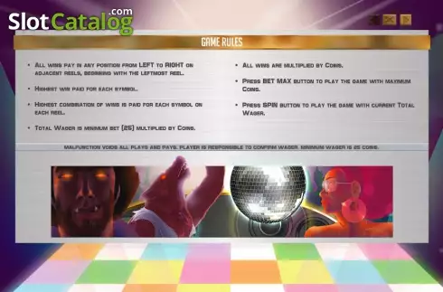 Скрин2. Disco Night Fright слот