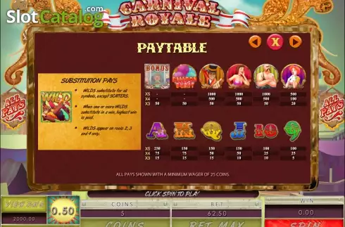 Скрин3. Carnival Royale слот