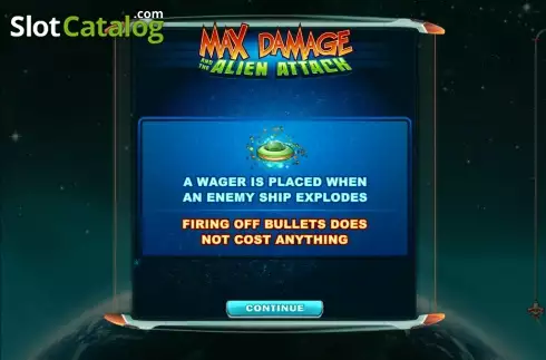 Скрин2. Max Damage and the Alien Attack слот