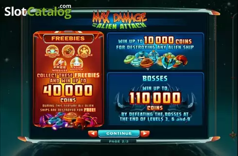 Скрин4. Max Damage and the Alien Attack слот