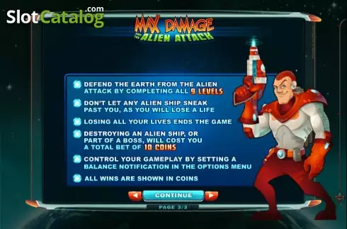 Скрин5. Max Damage and the Alien Attack слот