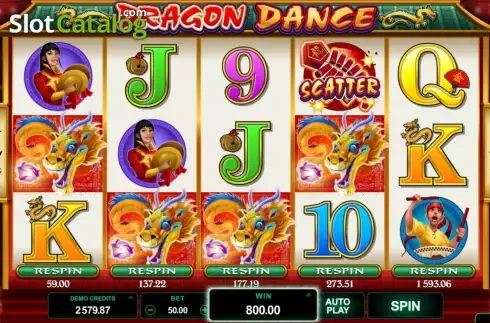 Скрин9. Dragon Dance слот