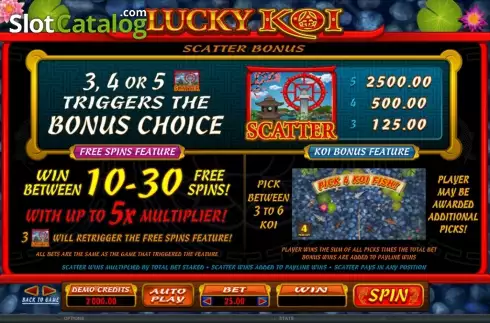 Скрин2. Lucky Koi (Microgaming) слот