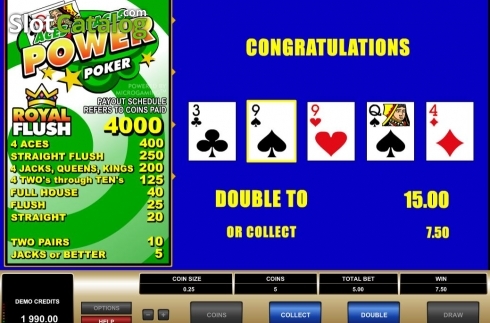 Скрин8. Aces & Faces MH (Microgaming) слот