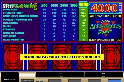 Скрин2. Aces & Faces (Microgaming) слот