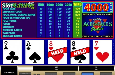 Скрин3. Aces & Faces (Microgaming) слот