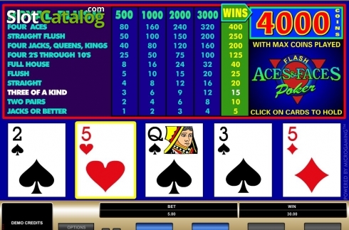 Скрин6. Aces & Faces (Microgaming) слот