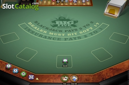 Скрин5. Big 5 Blackjack Gold слот