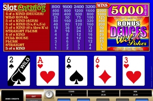 Скрин3. Bonus Deuces Wild (Microgaming) слот
