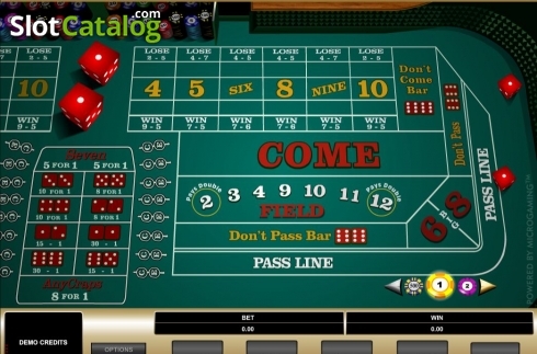 Скрин2. Craps (Microgaming) слот