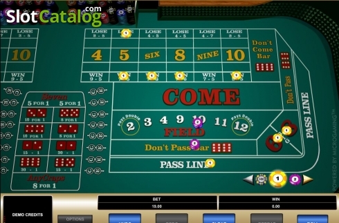 Скрин3. Craps (Microgaming) слот