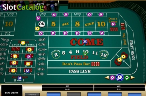 Скрин5. Craps (Microgaming) слот