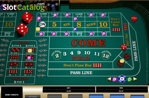 Скрин6. Craps (Microgaming) слот