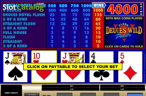 Скрин6. Deuces Wild (Microgaming) слот