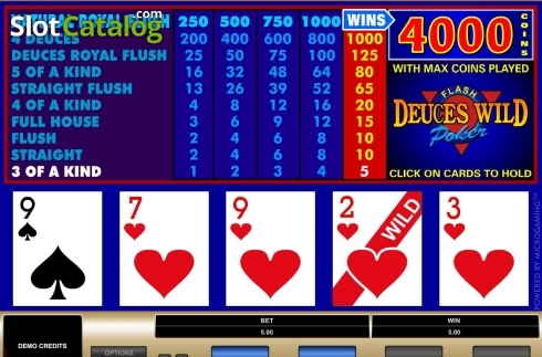 Скрин7. Deuces Wild (Microgaming) слот