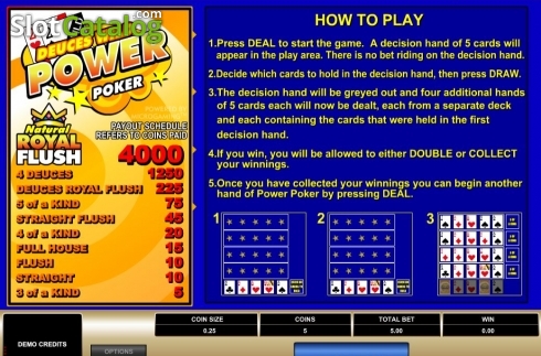 Скрин2. Deuces Wild MH (Microgaming) слот