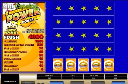 Скрин3. Deuces Wild MH (Microgaming) слот
