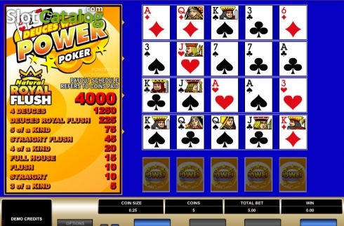 Скрин5. Deuces Wild MH (Microgaming) слот