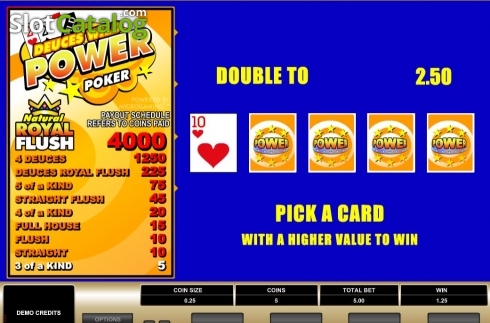 Скрин7. Deuces Wild MH (Microgaming) слот