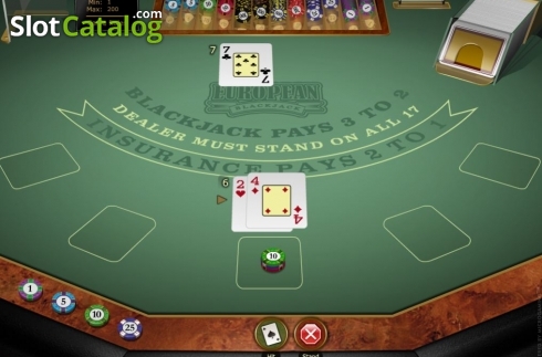 Скрин5. European Blackjack Gold (Microgaming) слот