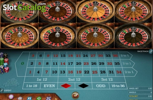Скрин2. Multi Wheel Roulette Gold слот