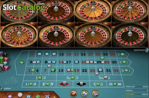 Скрин3. Multi Wheel Roulette Gold слот
