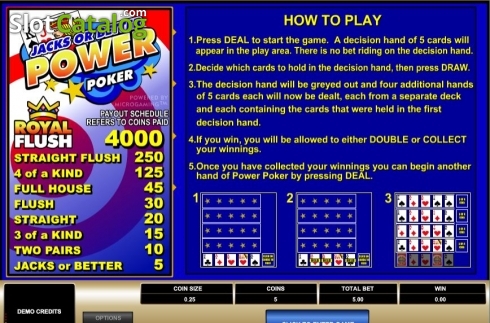 Скрин2. Jacks or Better MH (Microgaming) слот