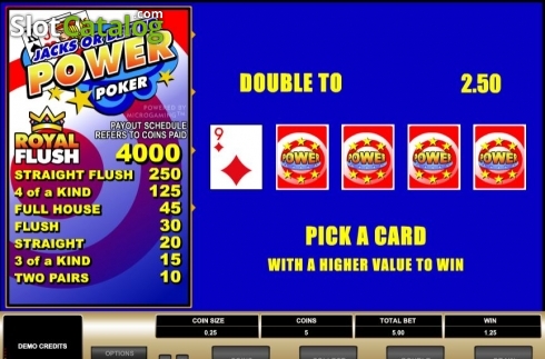 Скрин5. Jacks or Better MH (Microgaming) слот