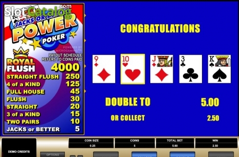 Скрин6. Jacks or Better MH (Microgaming) слот