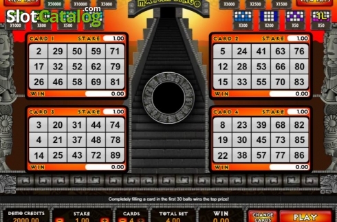 Скрин2. Mayan Bingo слот