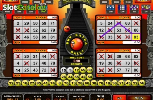 Скрин4. Mayan Bingo слот