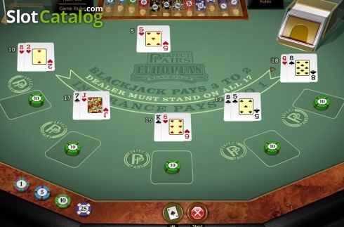 Скрин5. Perfect Pairs European Blackjack Gold MH слот